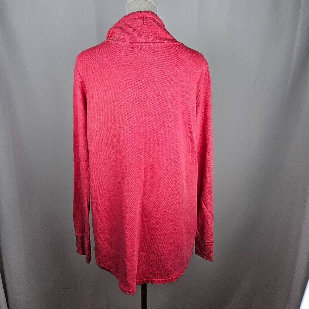 Vineyard Vines Pink‎ Sweatshirt Mens Small Drawstring Funnel Neck 100% Cotton - Picture 2 of 8